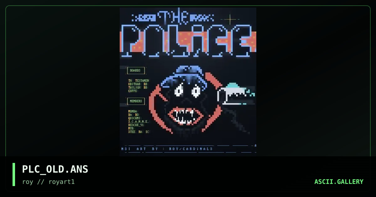 PLC_OLD.ANS, by roy, 1994