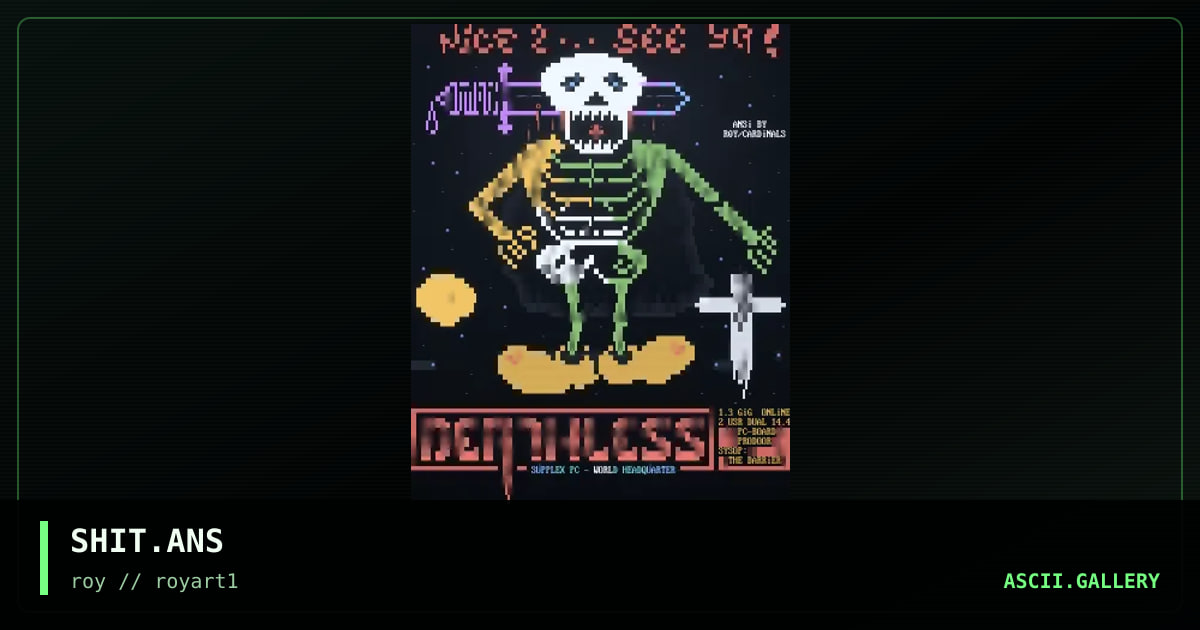 SHIT.ANS, by roy, 1994