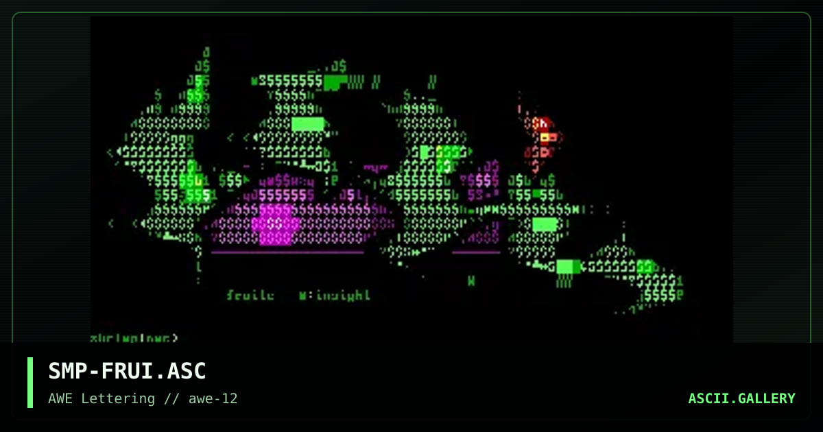 Fruite, by shrimp, 1997