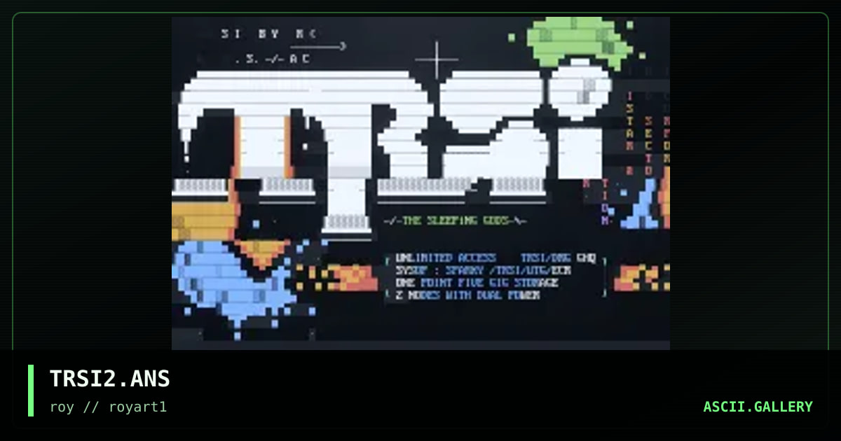 TRSI2.ANS, by roy, 1994