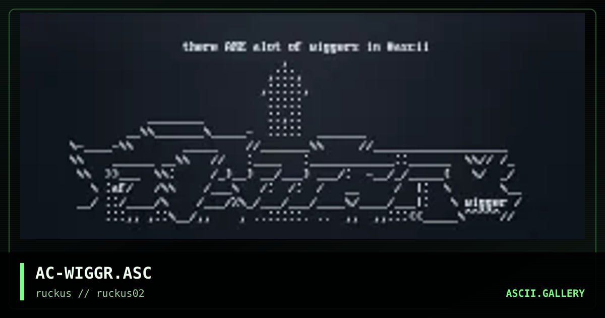 .. is a wigger? :), by afrocreep, 1998