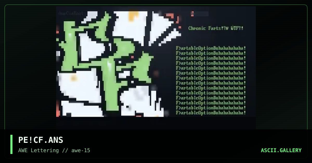 Chronic Farts, by phonyeye, 1998