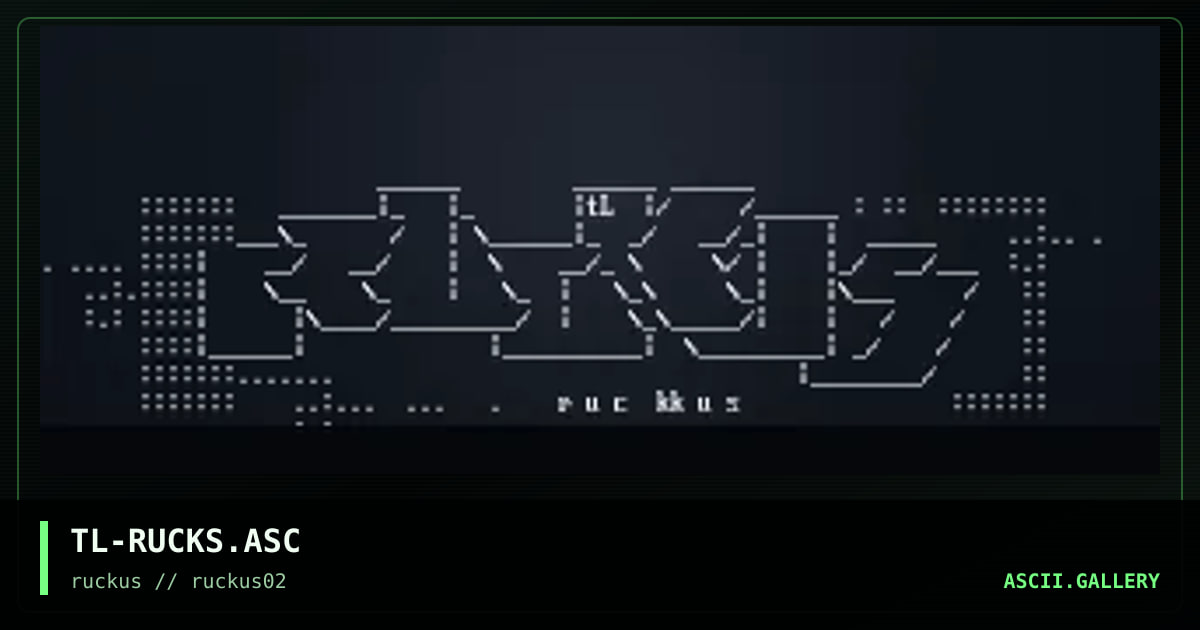 ruckus, by tribal, 1998