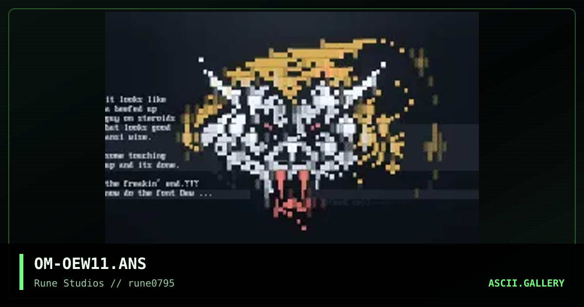 ansi basics, by omega red, one eyed willie, 1995