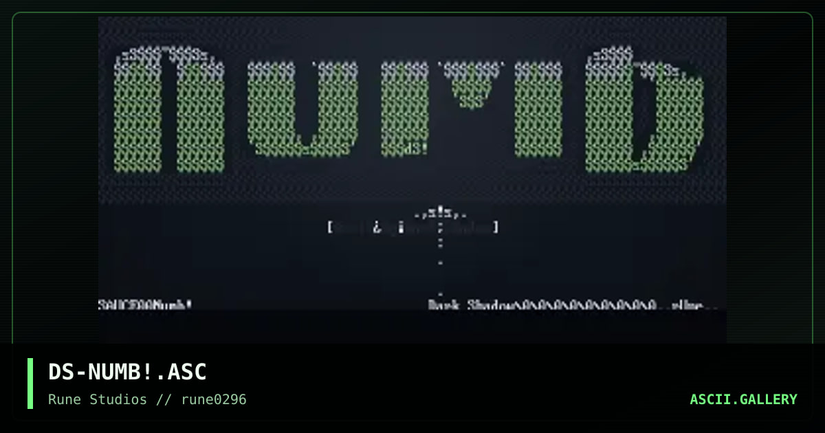 numb, by dark shadow, 1996