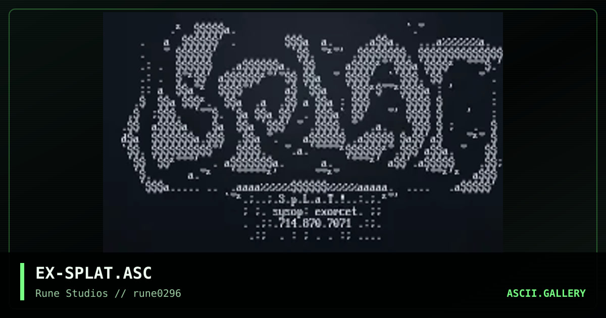 splat, by exorcet, 1996