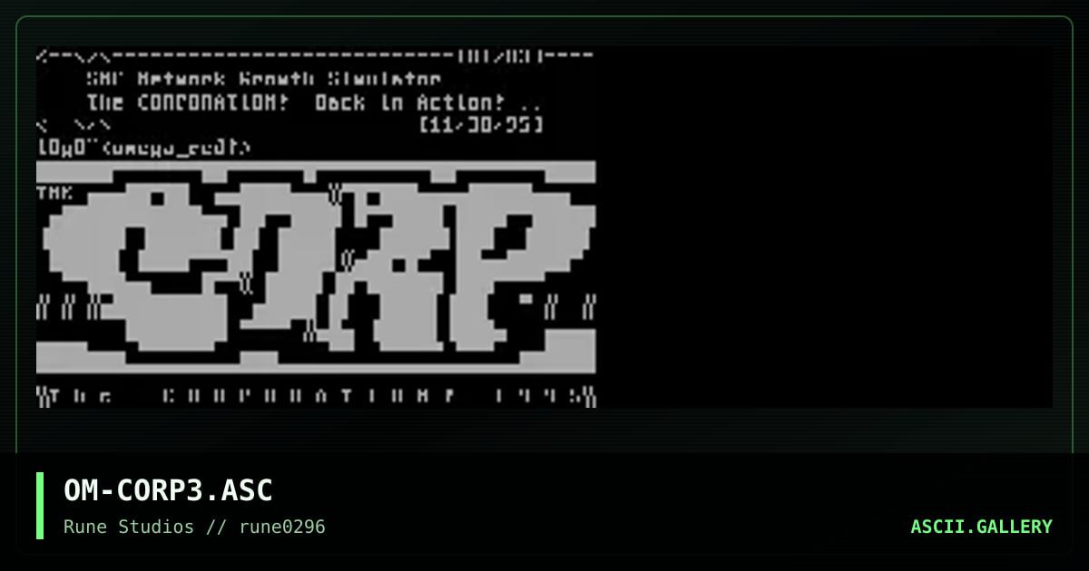 the corporation diz, by omega red, 1996