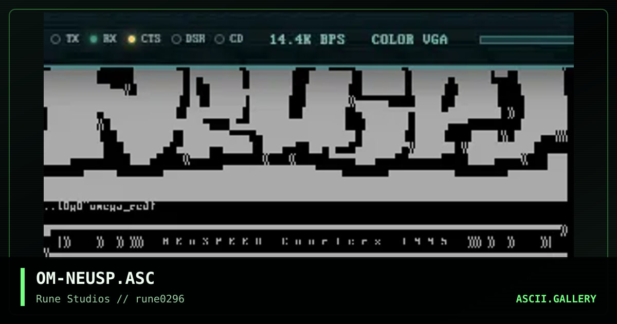 neuspeed logo, by omega red, 1996