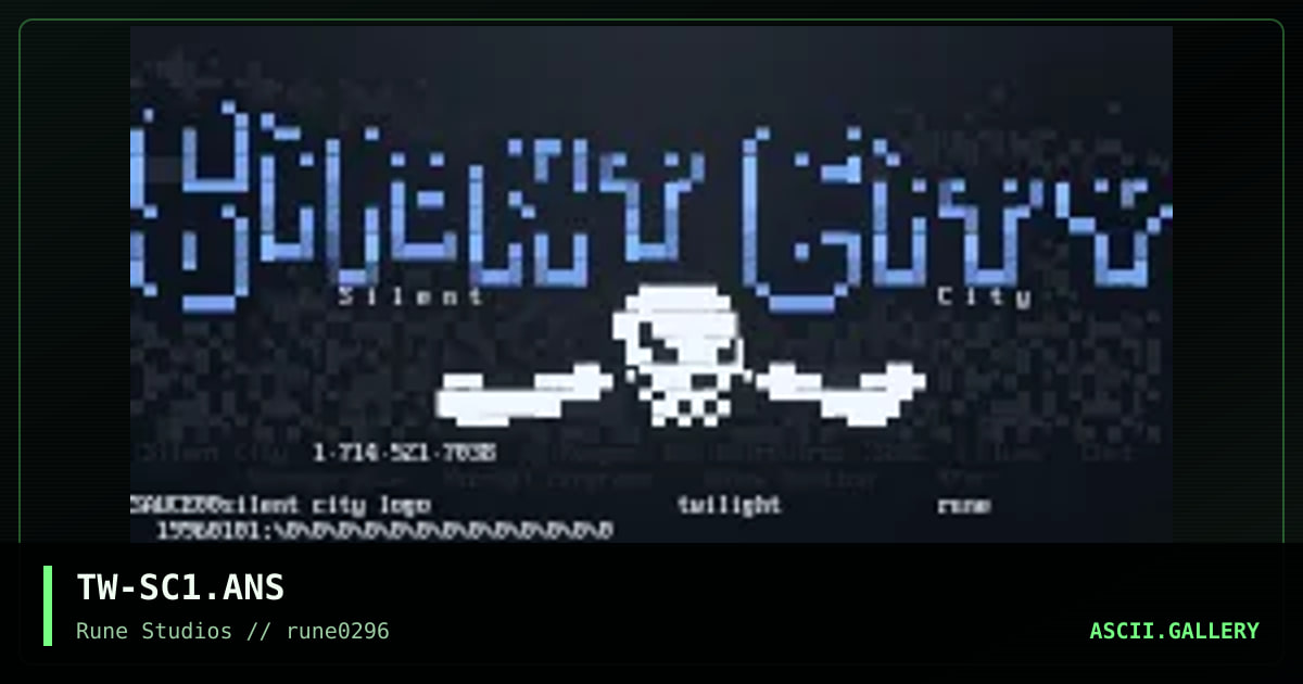 silent city, by twilight, 1996