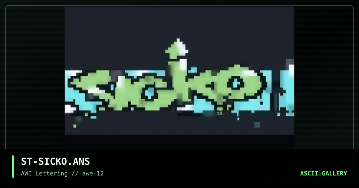 Sicko, by splatt, 1997