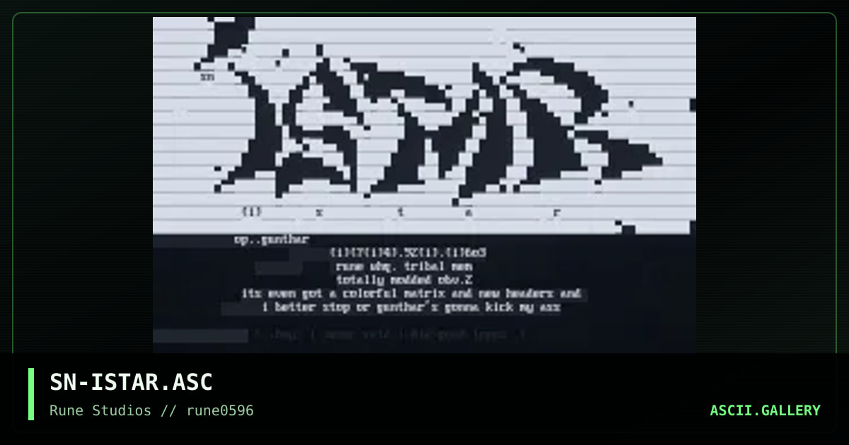istar, by sniper, 1996