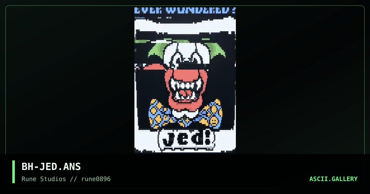 jed of ACiD?!, by blackehawke, 1996