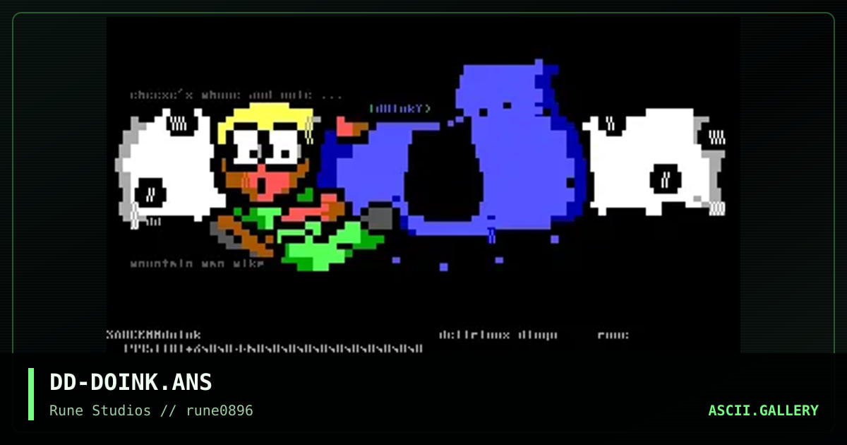 dOink!, by delirious dingo, 1996