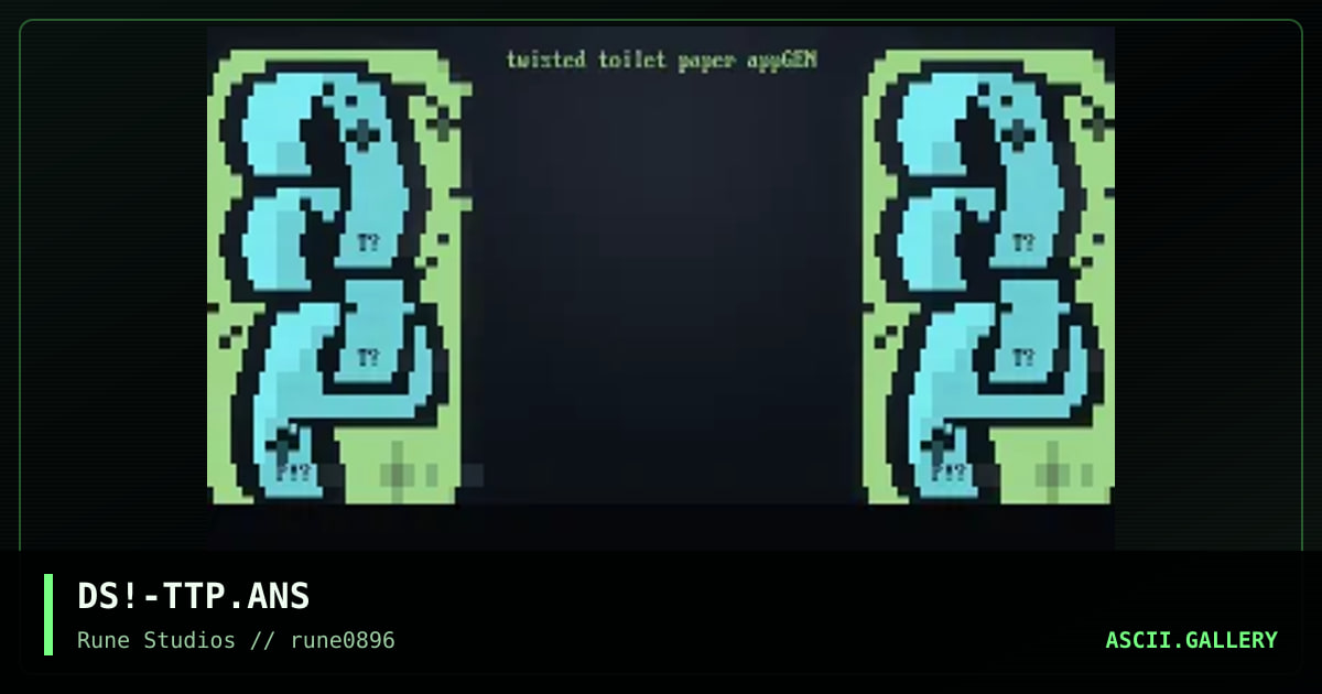 twisted toilet paper app, by dark shadow, 1996