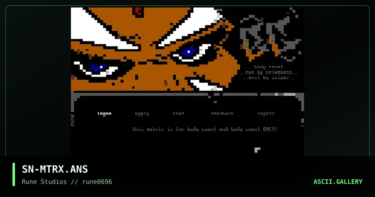 matrix, by sniper, 1996