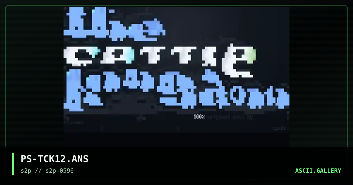 cattle kingdom ad, by prisoner spade, 1996