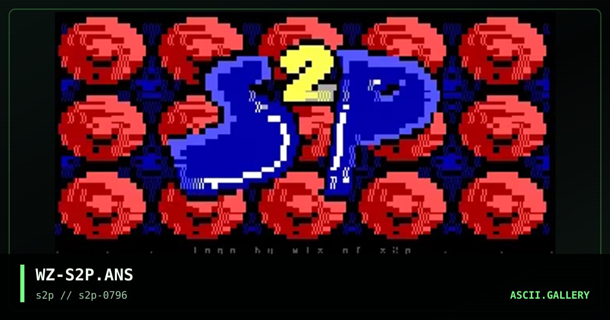 s2p logo, by wiz, 1996