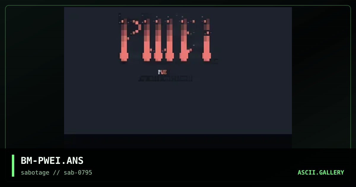 popwilleatitself, by broken machine, 1995