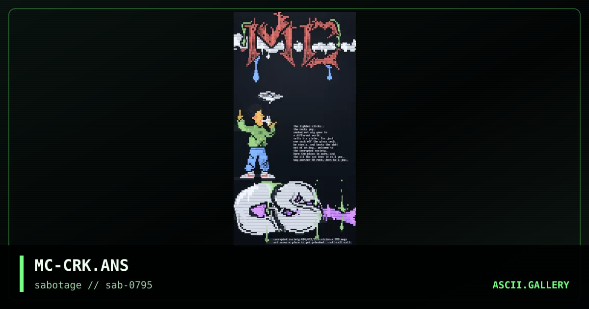 corrupted society ad, by mr corruption, 1995