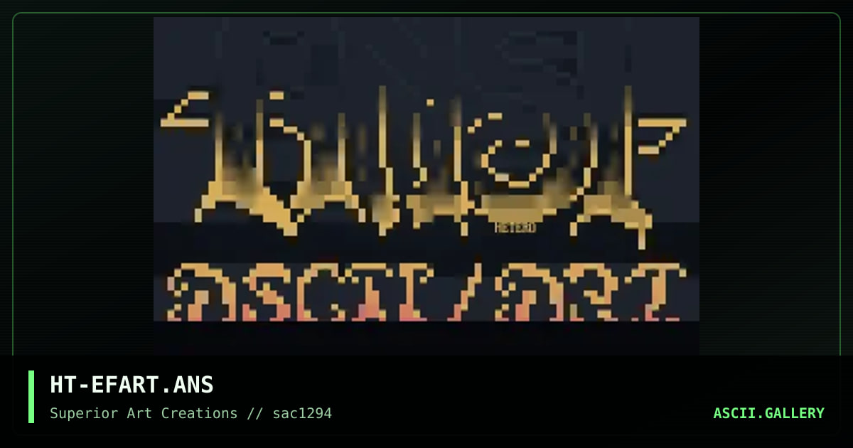 E.F. ANSI ART CONFERENCE, by hetero, 1994