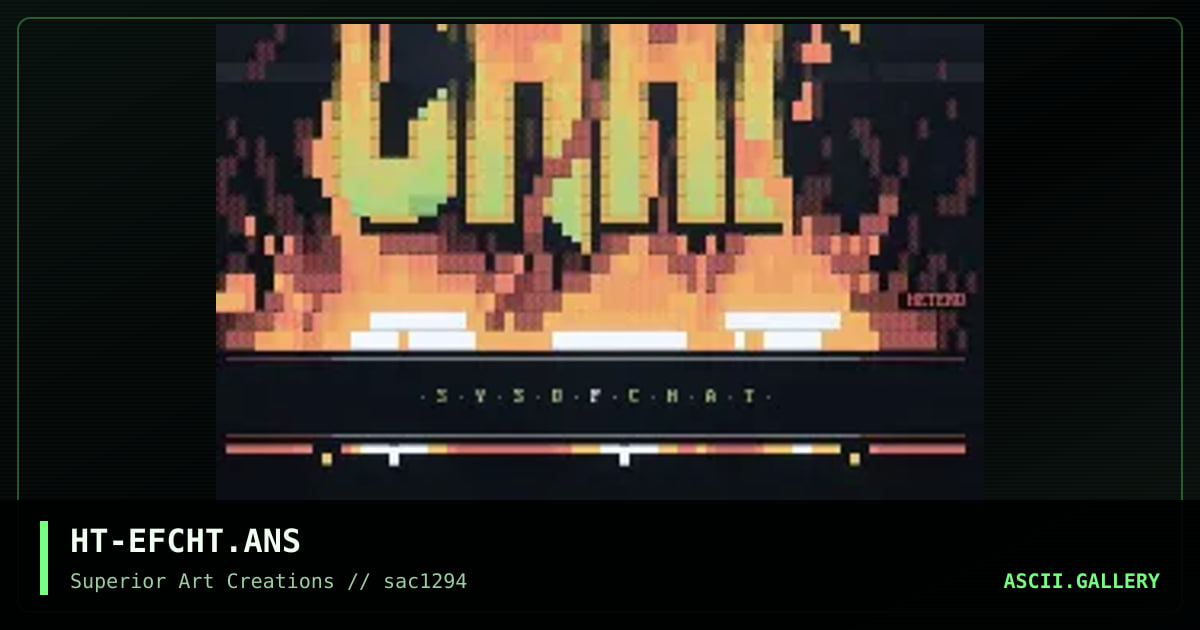 E.F. CHAT #1, by hetero, 1994