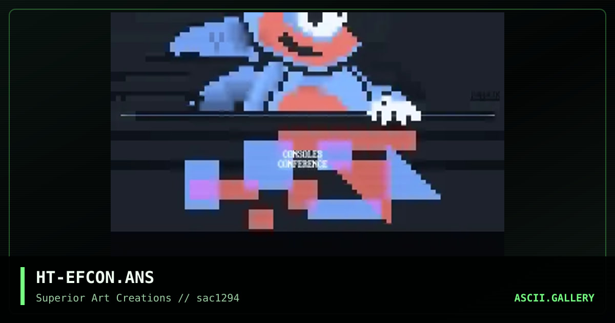 E.F. CONSOLES CONFERENCE, by hetero, 1994