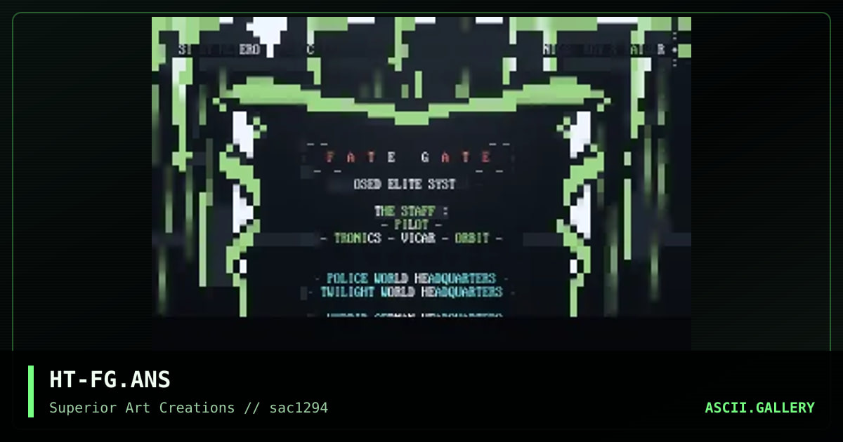 THE FATE GATE, by hetero, 1994