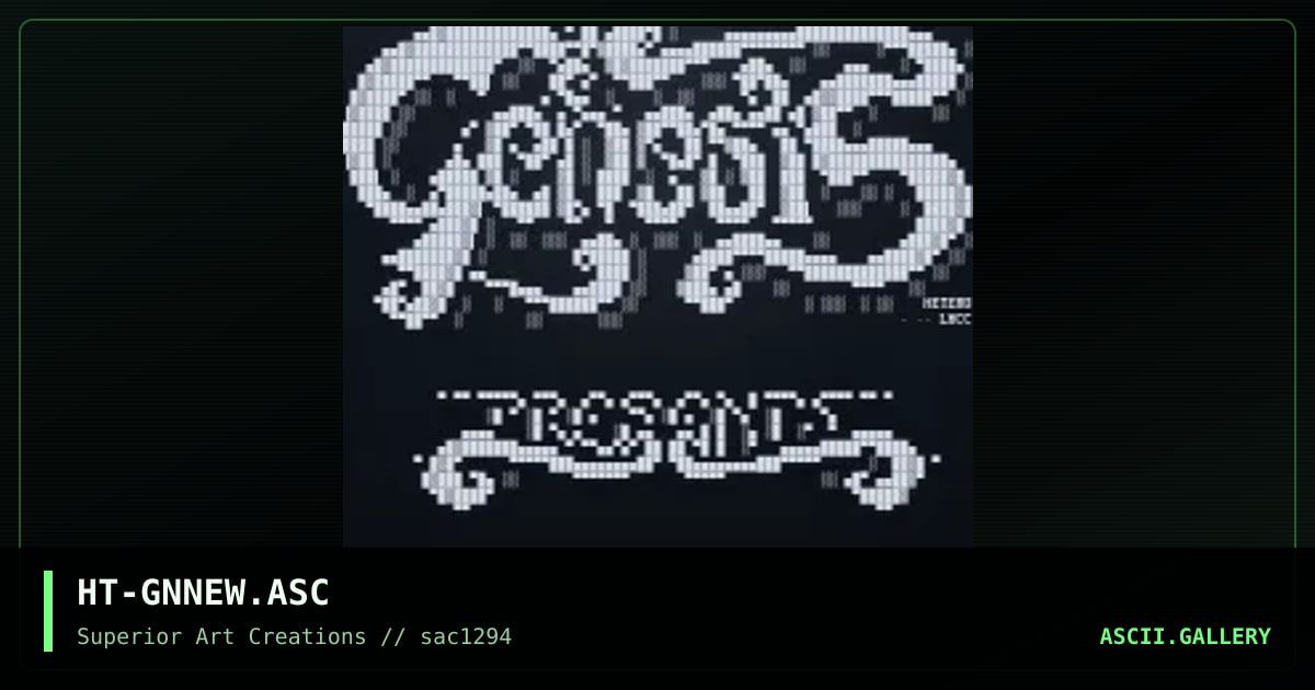 HT-GNNEW.ASC, by hetero, 1994