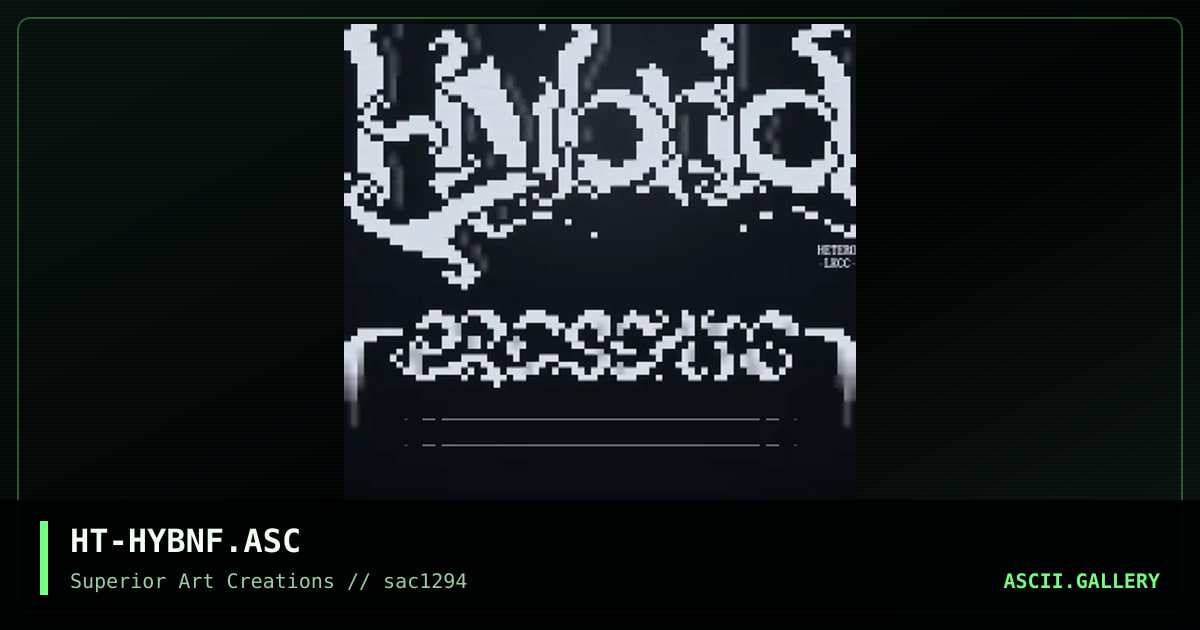HT-HYBNF.ASC, by hetero, 1994