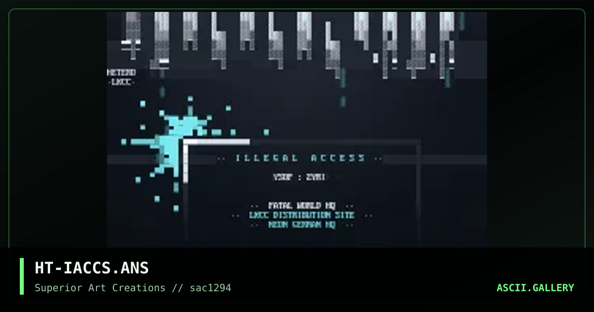ILLEGAL ACCESS, by hetero, 1994