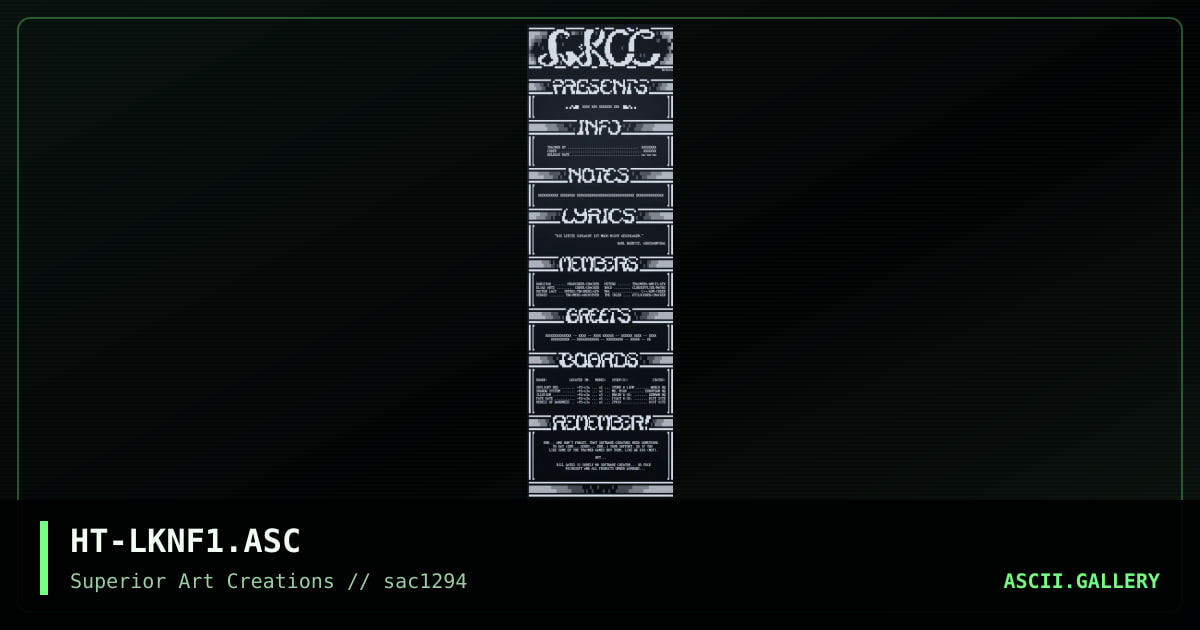 HT-LKNF1.ASC, by hetero, 1994