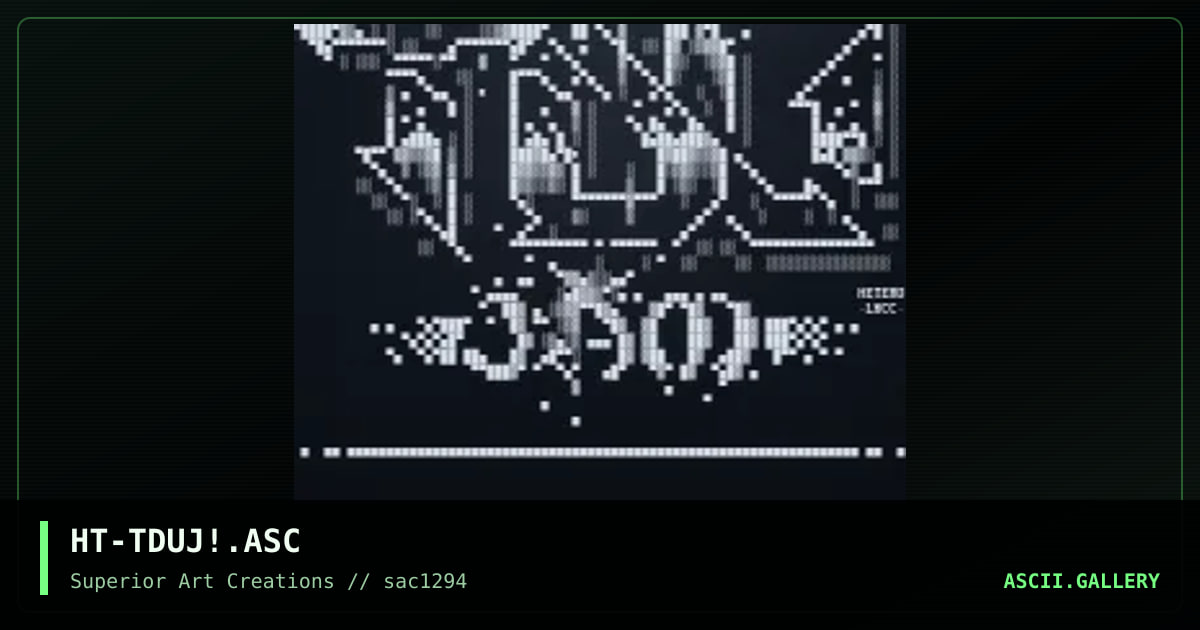 HT-TDUJ!.ASC, by hetero, 1994