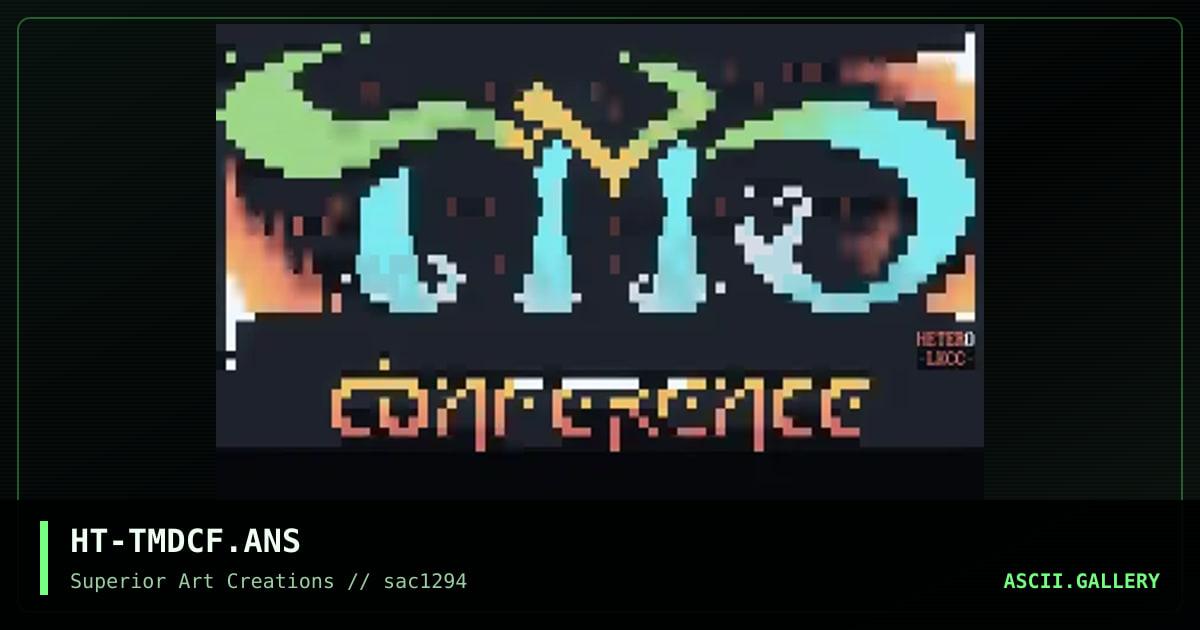 TMD CONFERENCE, by hetero, 1994