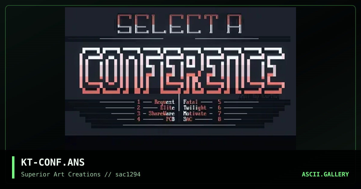 Mystery Select Conference, by kaethe, 1994