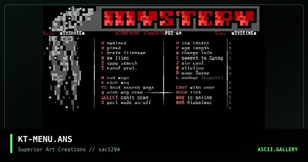 Mystery Menu, by kaethe, 1994