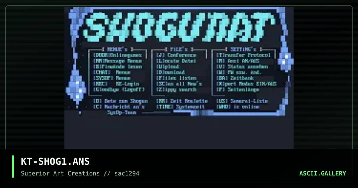 Shogunat, by kaethe, 1994