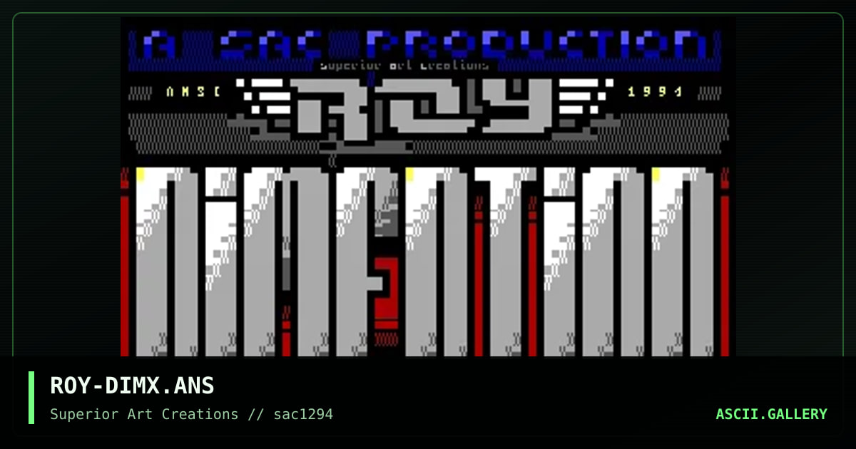 Dimention X Logon, by roy, 1994