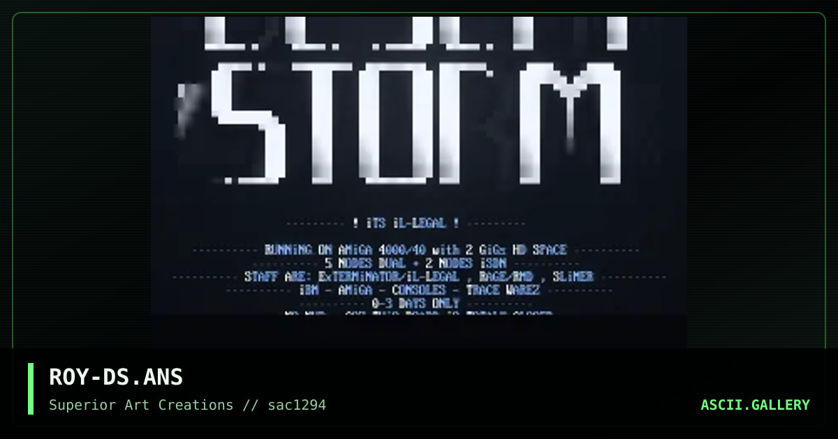 Desert Storm Logon, by roy, 1994