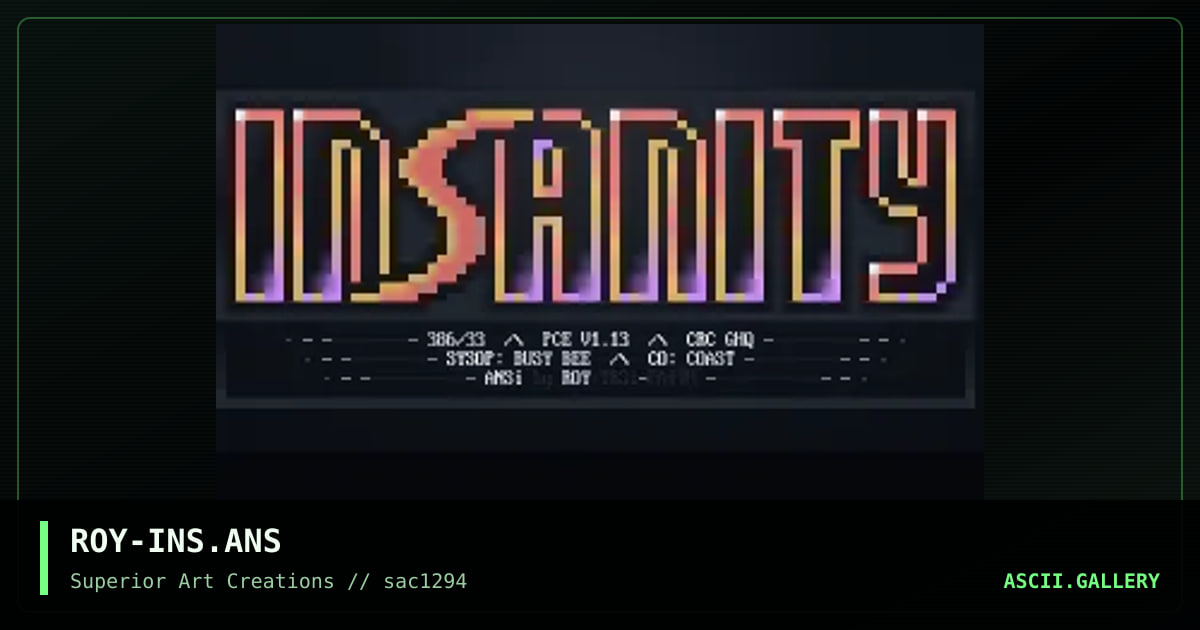 Insanity, by roy, 1994