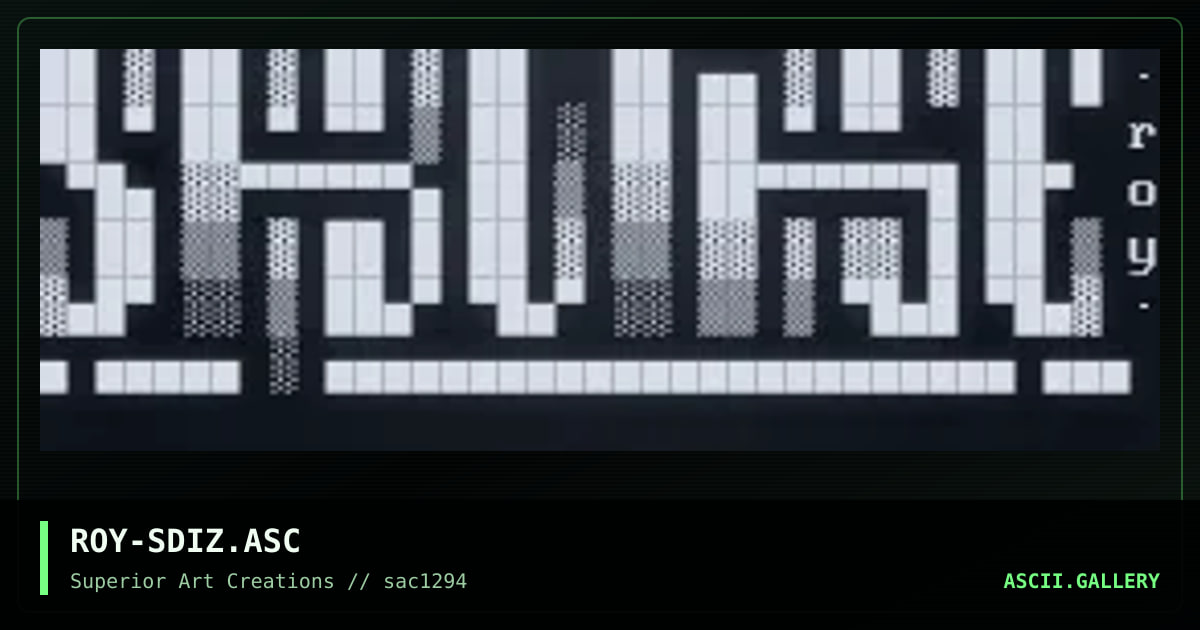 ROY-SDIZ.ASC, by roy, 1994