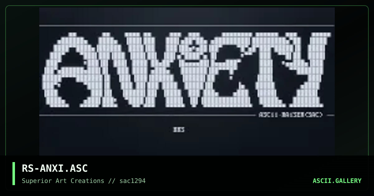 RS-ANXI.ASC, by raiser, 1994
