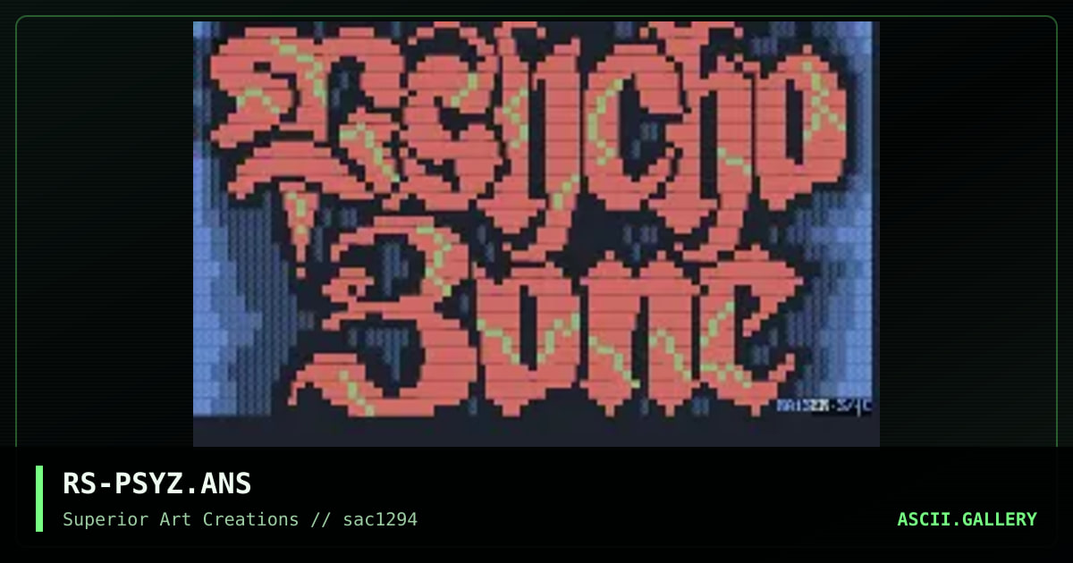 Psycho Zone, by raiser, 1994