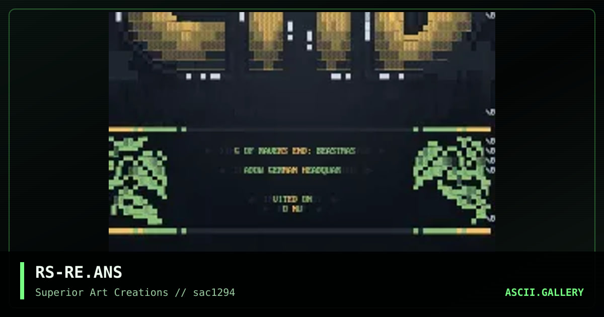 RAVERS END logon, by raiser, 1994