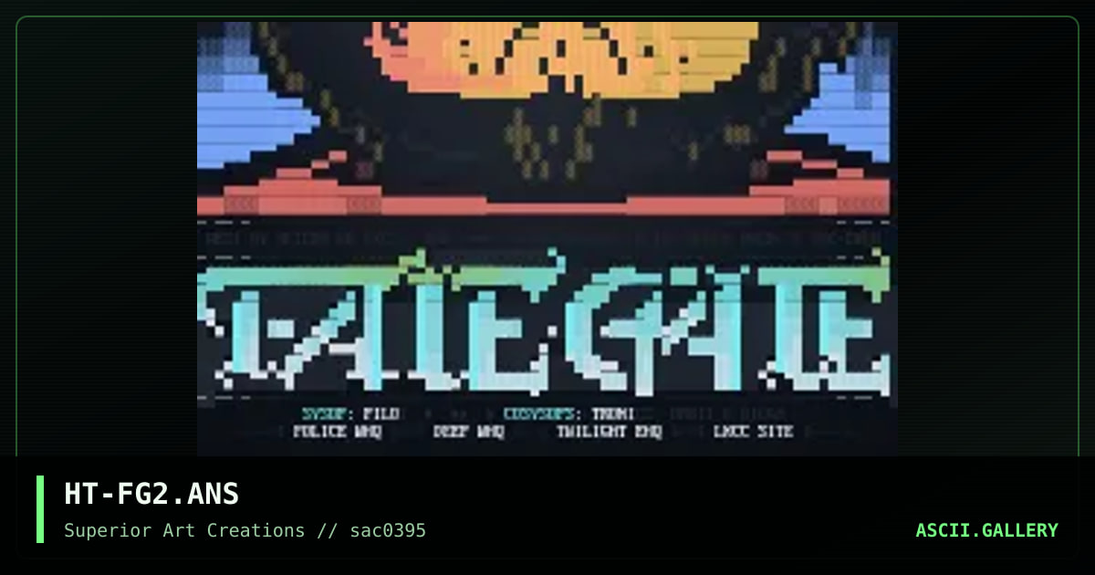 THE FATE GATE, by hetero, 1995