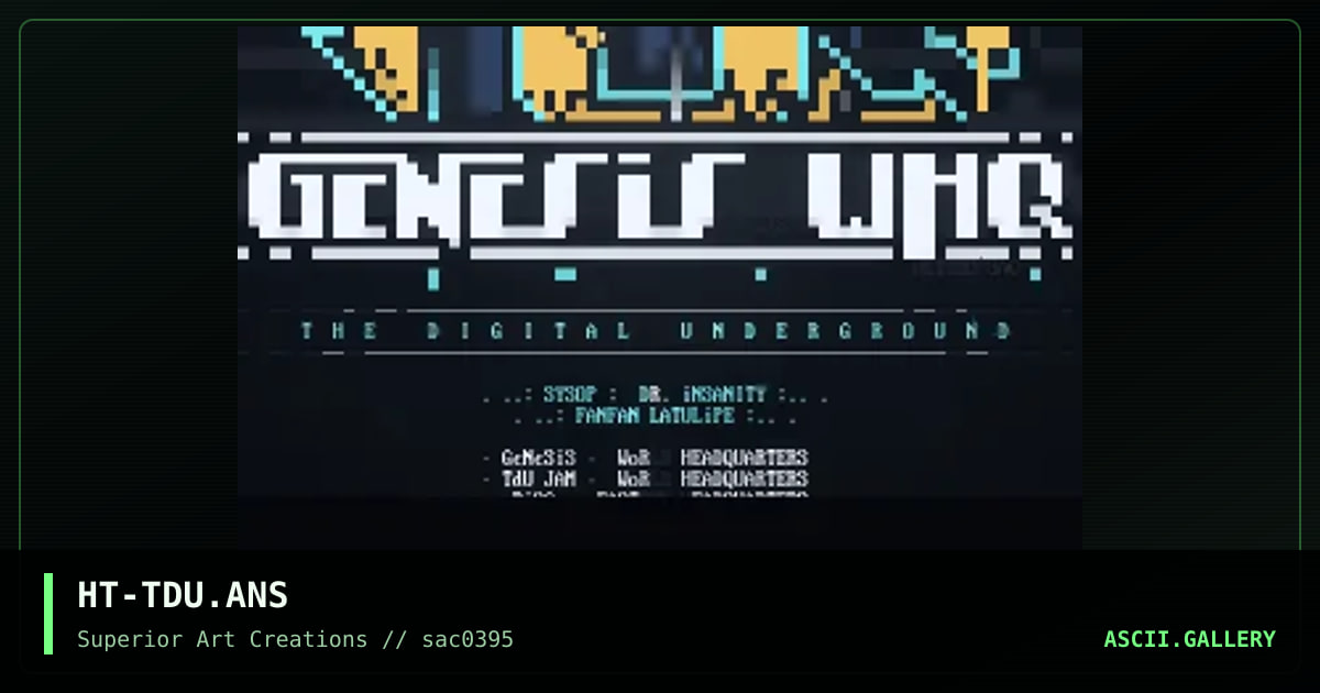 THE DIGITAL UNDERGROUND, by hetero, 1995