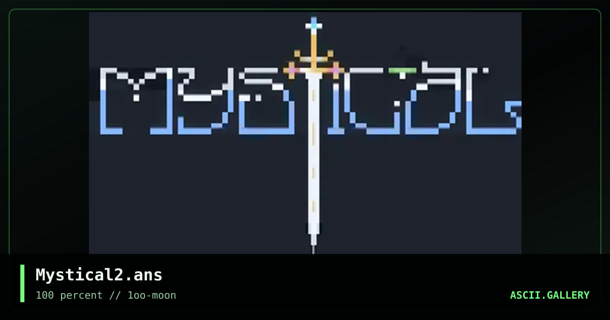 Mystical2.ans, by neurodancer, 1997