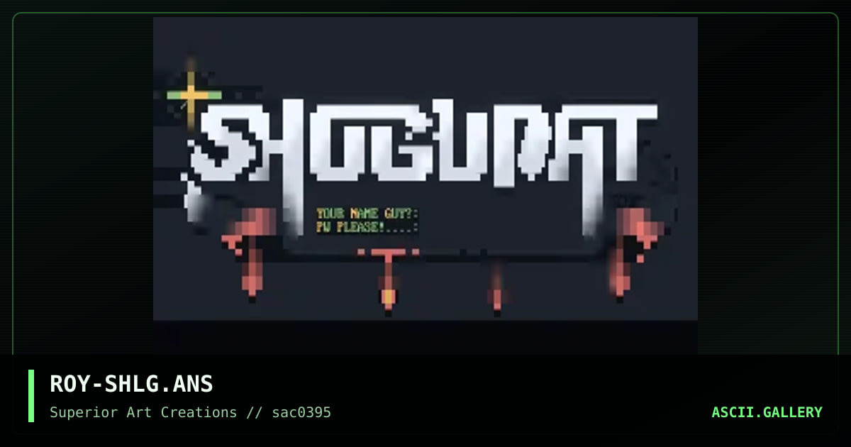 Shogunat Logon Matrix, by roy, 1995