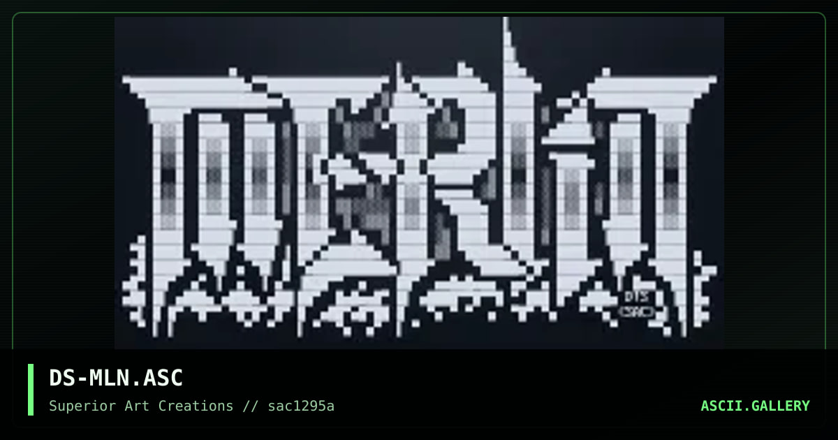 Merlin Couriers nfo Header, by dark star, 1995