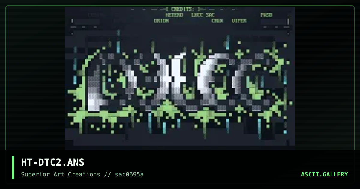 DYTEC INTRO #2 CLOSING SCREEN, by hetero, 1995