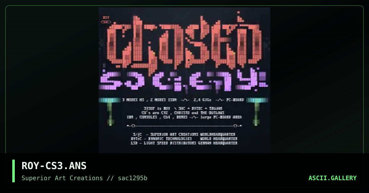 ROY-CS3.ANS, by roy, 1995